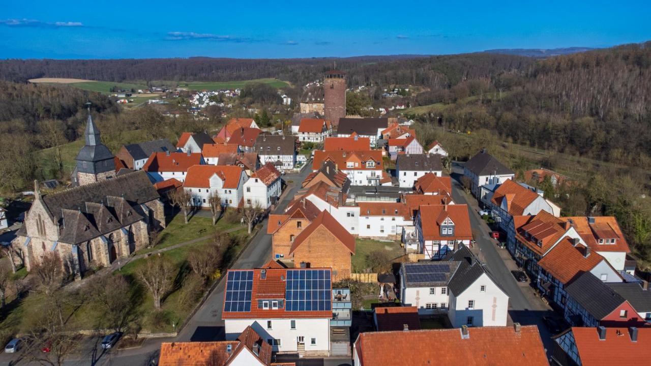 Ferienwohnung Zur Burg Trendelburg Buitenkant foto